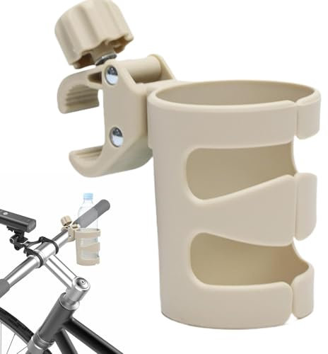 Flaschenhalter für Rollstuhl - Getränkehalter für Kinderwagen - Verstellbarer Getränkehalter für Kinderwagen, für Rollstühle, Becherhalter für Kinderwagen, Armlehne, Roller, D-Stuhl