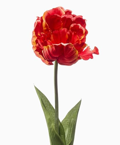 artplants.de Kunst Papageientulpe LIOMARA, orange, 65cm - Künstliche Tulpe