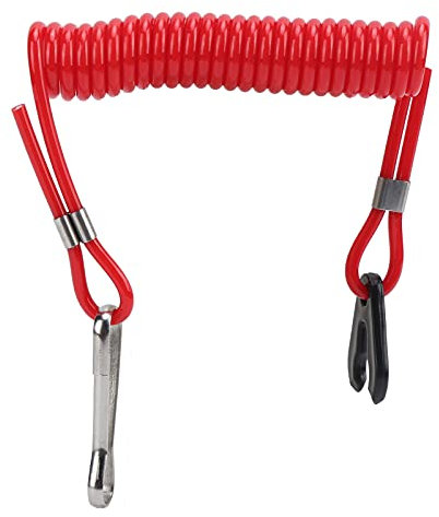 Baxnore Außenborder Motor Notstand Lanyard Sicherheitsseil Hochwertige ABS -Kunststoff wasserdichte leichte haltbare Notstoppschalter für Außenbordmotoren Boot Marine Motoren