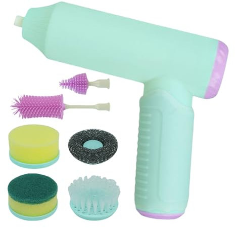 Cepillo eléctrico, lavadora de limpieza, batería recargable, tamaño compacto, cerdas , ahorro de tiempo, cepillo de lavado para bebé, biberones, baño, cocina, hogar