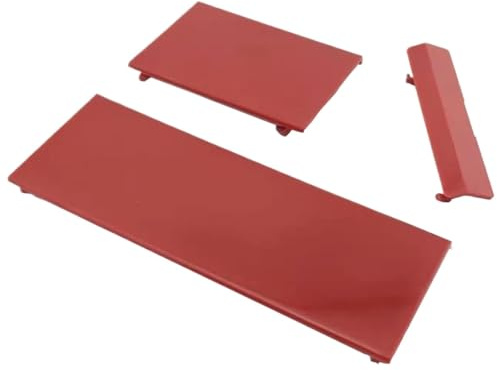 10 set di coperchi di ricambio for slot for schede di memoria, 3 parti, coperture for porte for console W-ii(Red)