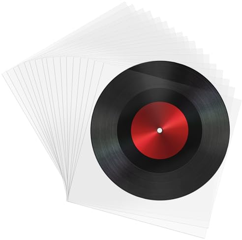 DGN 100 Pezzi 7 Pollici Buste Vinili Esterne, 19 x 19 cm Plastica Buste per Vinili, Dischi Vinile 45 Giri, Molto Trasparenti, Robuste e Antistatiche, Protezione Ottimale pour Singoli 7 LP Dischi | 19 x 19 cm Buste per Vinili, Molto Trasparenti, Robuste e Antistatiche, Protezione Ottimale pour Singoli 7 LP Dischi