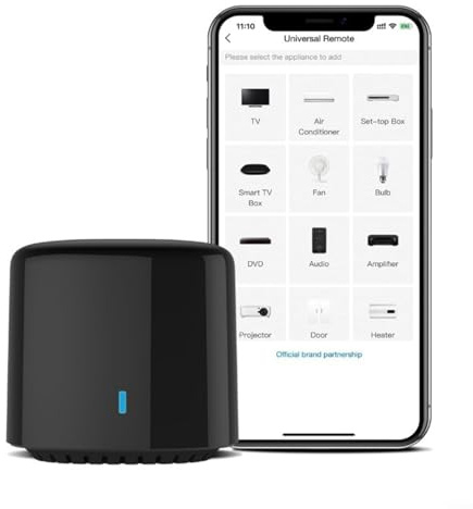 Puupaa Smart WiFi IR Remote Control Hub with Voice Control for Alexa, Compatible with TVs, Air Conditioners and 50000+ Infrared Devices, App Control