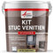 Set Stuckfarbe, STUCCOLIS Putz mit Mörtel und Farbstoff Kafee Creme - kit bis zu 7 m²