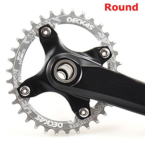 HemeraPhit BCD 104mm Plato Bicicleta de montaña,Plata,32T