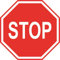 U24 Aufkleber Stop Stopschild Autoaufkleber Sticker Konturschnitt