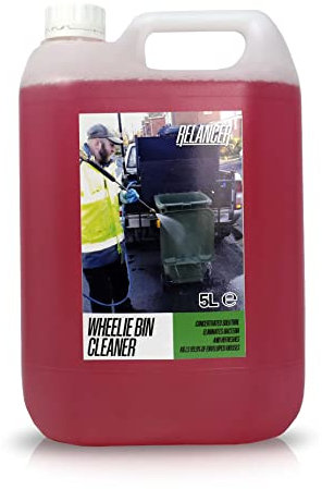 Trade Chemicals Wheelie Bin Cleaner 5L Relancer Anti-Bacterial Sanitizer (CHERRY)