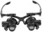 Led Licht Lupenbrille,Lupenbrille Kopfband Brille Verstellbare Linsen 10X,15X,20X,25X für die Uhr und die Schmuck