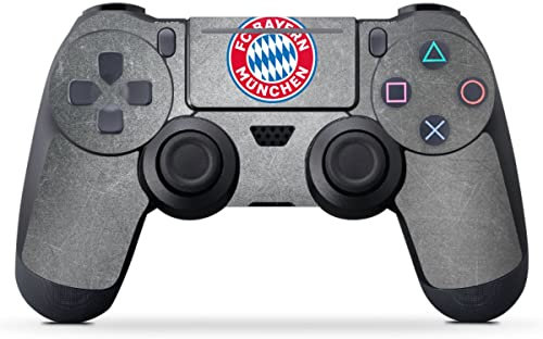 DeinDesign Skin kompatibel mit Sony Playstation 4 Slim Controller Folie Sticker FC Bayern München FCB Offizielles Lizenzprodukt