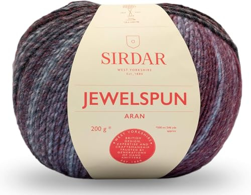 Sirdar Jewelspun Aran, Nordic Noir (842), 200g
