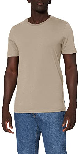 Jack & Jones NOS Men's Jjeorganic Basic Tee Ss O-neck Noos T-Shirt, Beige (Beige ), Large