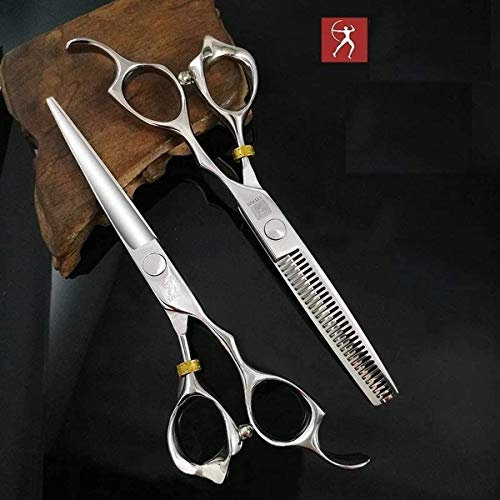 Achilles Scherenset 6 Zoll japanischer Stahl - Schere & Ausdünnungsschere 6 Zoll - Scherenset - Friseurscheren - Friseurset