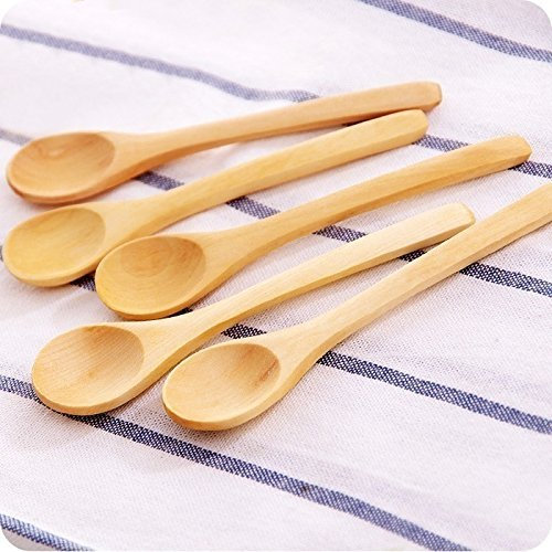 Lot de 6 cuillères à soupe en bois durables et utiles