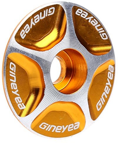 BOBEINI NEW Aluminum Threadless Road MTB Bike Stem Accessories Headset Top Cap Cover Gold