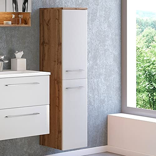 möbelando Midischrank Badschrank Beistellschrank Seitenschrank Schrank Badmöbel Livorno I