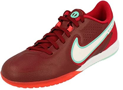 Nike Unisex React Tiempo Legend 9 Pro Ic Soccer Shoes, Team Red/White-Mystic Hibiscus, 39 EU