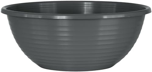 Geli Pflanzschale Standard rund aus Kunststoff, Farbe:anthrazit, Durchmesser:23 cm