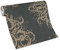 Metallic Tapete im Antik Look | Schwarze Vliestapete mit Ornament in 3D Optik | Vlies Wandtapete in Anthrazit Gold für Esszimmer und Schlafzimmer