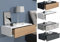 VCM Nachtschrank | Wandschublade | Wandboard | Nachttisch | Maße ca H. 15 x B. 60 x T. 30 cm - Usal M 60 cm