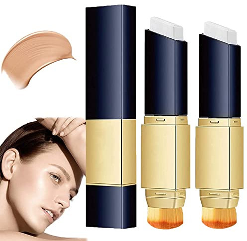 2 Beaute 2 in 1 White Stick Foundation Ivory/Natural Beaute Stick Foundation Long Wear Full Coverage Stick Foundation
