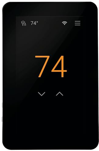 SunTouch SunStat CommandPlus Touchscreen Programmable Smart Wi-Fi Thermostat for Electric Floor Heating Systems, 4.3 Screen, Floor and Air Sensing Control, Energy Monitoring, Remote Access