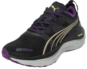 Puma ForeverRun Nitro WTR WNS Damen-Laufschuhe, Black-Purple Pop-Yellow Burst, 37 EU, Puma Mehrfarbig (Black Purple Pop Yellow Burst), 37 EU