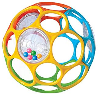 Greifball für Babys, Baby Spielzeug Greifball Oball Klassischer Ball Baby Sensorische Bälle Flexibler und leicht zu handhabender Ball Frühkindliche Lernspielzeuggeschenke für Kinder, 9.5cm