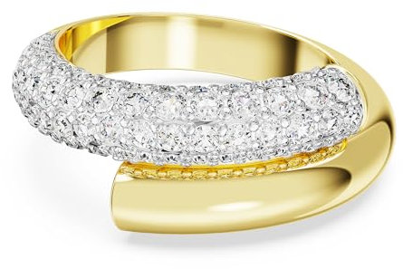 Swarovski Dextera Ring, Weiß, Goldlegierungsschicht