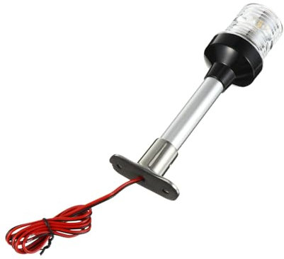 Yardwe 2 marines Rundumlicht Yacht Hecklichter Boot runde LED-Lampe Bootslicht 360°-LED-Lampe für Boote Hecklicht für Fischerboot Tauchen Ankerlicht Zubehör Navigationslichter Aluminium