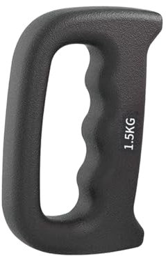 JISADER Handgewicht-Boxhantel, ergonomischer, Rutschfester Griff, Hantel, Handgewicht zum Laufen, MMA, Gymnastik, Yoga, Gehen, 1.5 kg