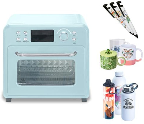 SONLED Four à Sublimation, Four à Convection léger 16 L pour Tasses à Sublimation, gobelets, Tasses, Bouteilles d'eau, Impression en Vrac, Four à Convection 1400 W pour Tasses à Sublimation