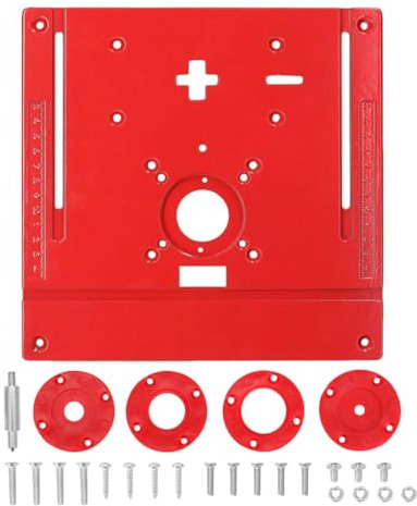 Milling Table Insert Plate, Adjustable Milling Table Insert, 2-in-1 Router Table Top with Rust Protection, Adjustable Metal Milling Table Top for Electric Trimming Machine