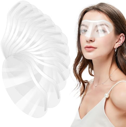 100 Stück Dusche Gesicht Augenschutz,Transparent Weich Visier,Kunststoff Visier Gesichtsschutz,Duschvisiergesichtsschutz,für Haar Schneiden Färbung Augenschutz Mikroblading Makeup Wimpernverlängerung