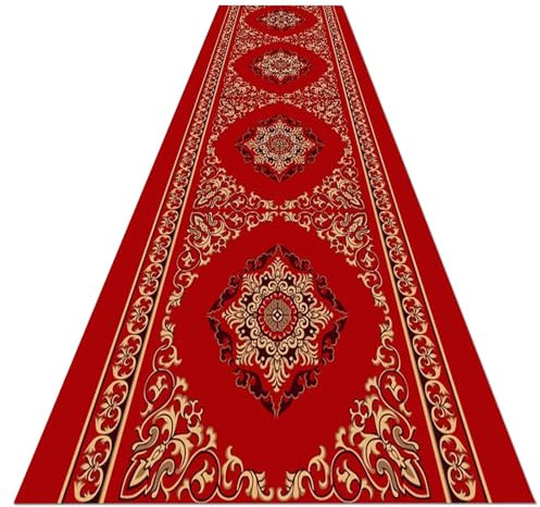 Carpet Runners for Hallways Non Slip Long 1m 150cm 2m 250cm 3m 350cm 4m 450cm 5m 550cm 6m Runner Rugs for Hallway, Washable Kitchen Runner Hall Runner for Entryway Laundry Room (A Color 2.3 ft × 13.1