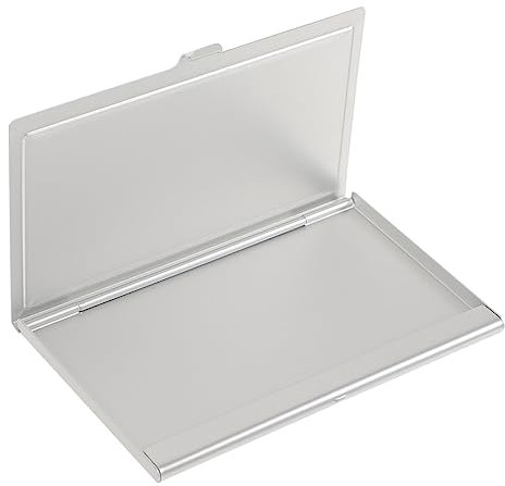 HOODANCOS 4pièces Étui Aluminium pour Cartes De Visite Boîte Sublimable Personnalisée Support Pratique pour Cartes Vides pour Entreprises