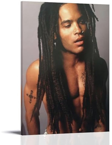 YRAEYWAER Lenny Kravitz (8) Poster ästhetische Dekoration Wohnzimmer moderne Familie Schlafzimmer Wohnzimmer Wandkunst Dekoration Poster 30 x 45 cm (12 x 18 Zoll) Rahmenstil-12