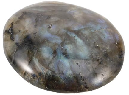 NIYANGLE Piedra De Palma De Labradorita Natural Para y De Chakras Cristal De Buena Suerte Para Decoración Del Hogar y Relajación Emocional