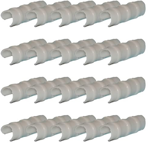 VIVIWI 20pcs Durabilità ABS Leghe Tubo Clip Serre Antiruggine Film di Fissaggio Clip per Casa e Industriale