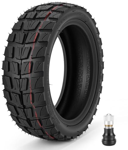 10x2.75-6.5 Tubeless Reifen, E Scooter Reifen Off-Road Vakuumreifen | mit Ventil, 10 Zoll Ersatzräder Hochelastische Ersatz Reifen für Scooter (1PCS)