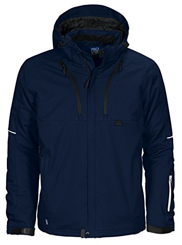 ProJob 643407 – 58 – 7 Softshell Mantel Jacke, Marineblau, XL