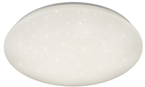 Reality Leuchten R67611100 Hikari, LED Deckenleuchte, Acryl, 46 Watt, Integriert, Weiß, Switch Dimmer, Starlight-Effekt, 74 x 74 x 10 cm