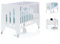 Alondra - Cuna Bebe colecho Madera Blanca 120x60 (3en1) Convertible en 3 etapas: Cuna, colecho y Escritorio Infantil. para unirla a la Cama y se Convierte en Mesa OMNI-K10-M7700