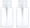 200ML Nail Polish Remover Pump Dispensers, Empty Transparent Plastic Push & Down Bottle Container for Nail Polish and Makeup