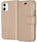 ACCEZZ kompatibel mit iPhone 12 Mini Hülle – Wallet Soft Case Handytasche – Side Flip Handyhülle in Gold [3 Kartenfächer, Ständer, Magnetverschluss]
