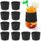HERCHR 10Pcs Mug Sleeves, Heat Resistant Silicone Nonslip Coffee Cup Sleeve,Coffee Cup Sleeve,Reusable Glass Bottle Mug Cup Sleeve Protector Cover for 6.5-7.5cm Widths,Anti Scald Cover Sleeve