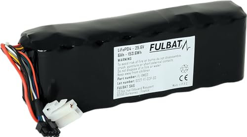 FULBAT BATTERIE ROBOT TONDEUSE ROBOMOW 25,6V 6AH 153,6Wh LiFePO4