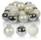 COM-FOUR® 20x Mini-Christbaumkugeln aus Glas - kleine Weihnachtskugeln für die Weihnachtsdekoration - Baumschmuck für den Weihnachtsbaum - Ø 3 cm