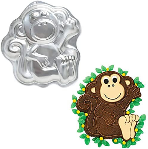 3D-Aluminium-Kuchenform, große Affenform, Backformen, Kuchendekoration, Geburtstag, Halloween, Weihnachten, Party, Backgeschirr