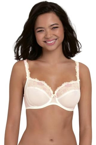 Rosa Faia Reggiseno con ferretto, coppa B-E, misura 80C, colore cristallo, cristallo, 4C
