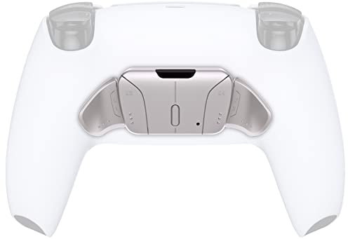 eXtremeRate Palettes pour ps5 Manette Rise& RISE4 Remap Kit Boutons Arrière Métal K1 K2 K3 K4 avec PCB Carte (RMB) Version,Câbles et Manette Non Inclus-Argent,Pas Un Remap Kit Complet
